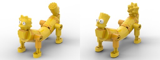 [MOC] "CatDog LisaBart" - this came to me in a dream
